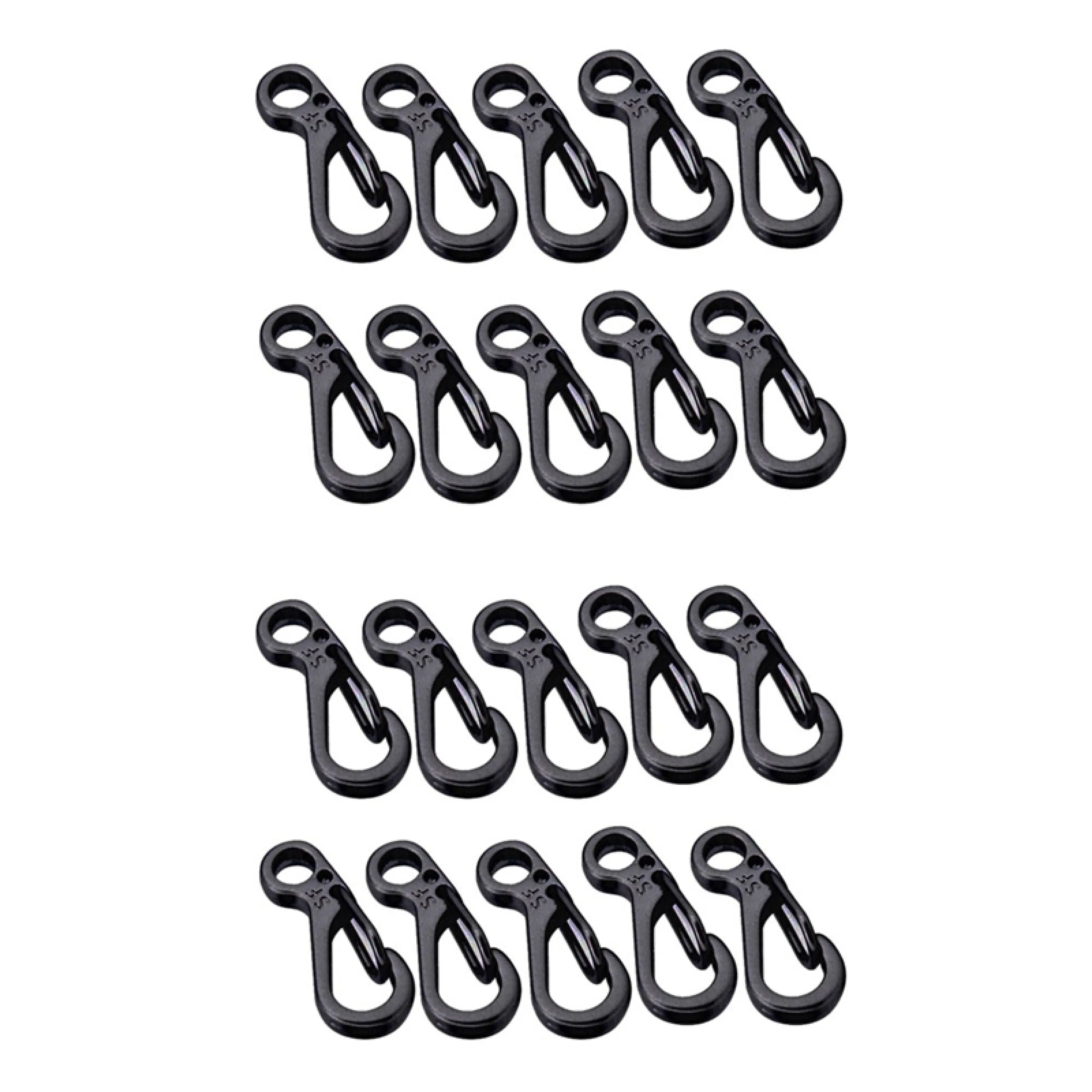 【Latest model】20PCS/LOT Mini Spring Backpack Clasps Climbing Carabiners Keychain Camping Bottle Hooks Paracord Survival Gear