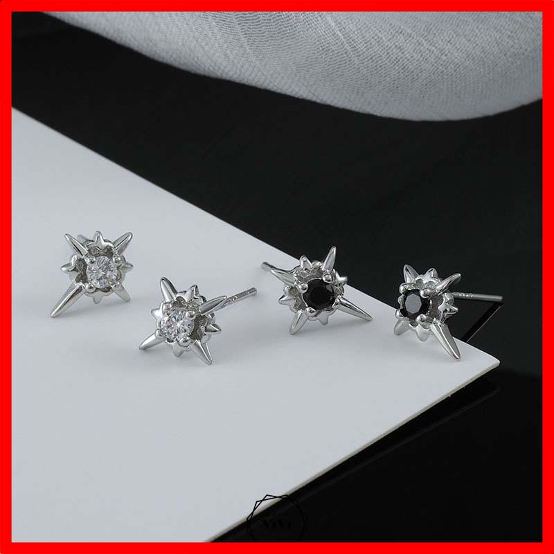 Bông tai bạc nam ngôi sao bắc đẩu kiểu đinh tán Polaris – khuyên tai hoa tai ViVi_Gift