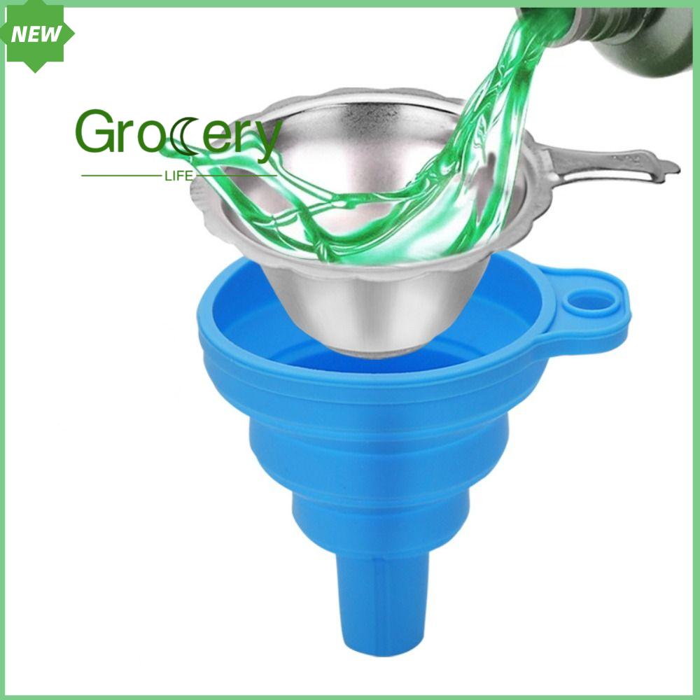 GROCERY LIFE Gấp Dễ sử dụng Có thể gập lại Bộ lọc nhựa resin máy in 3D Phụ kiện máy in 3D Phễu Silicon