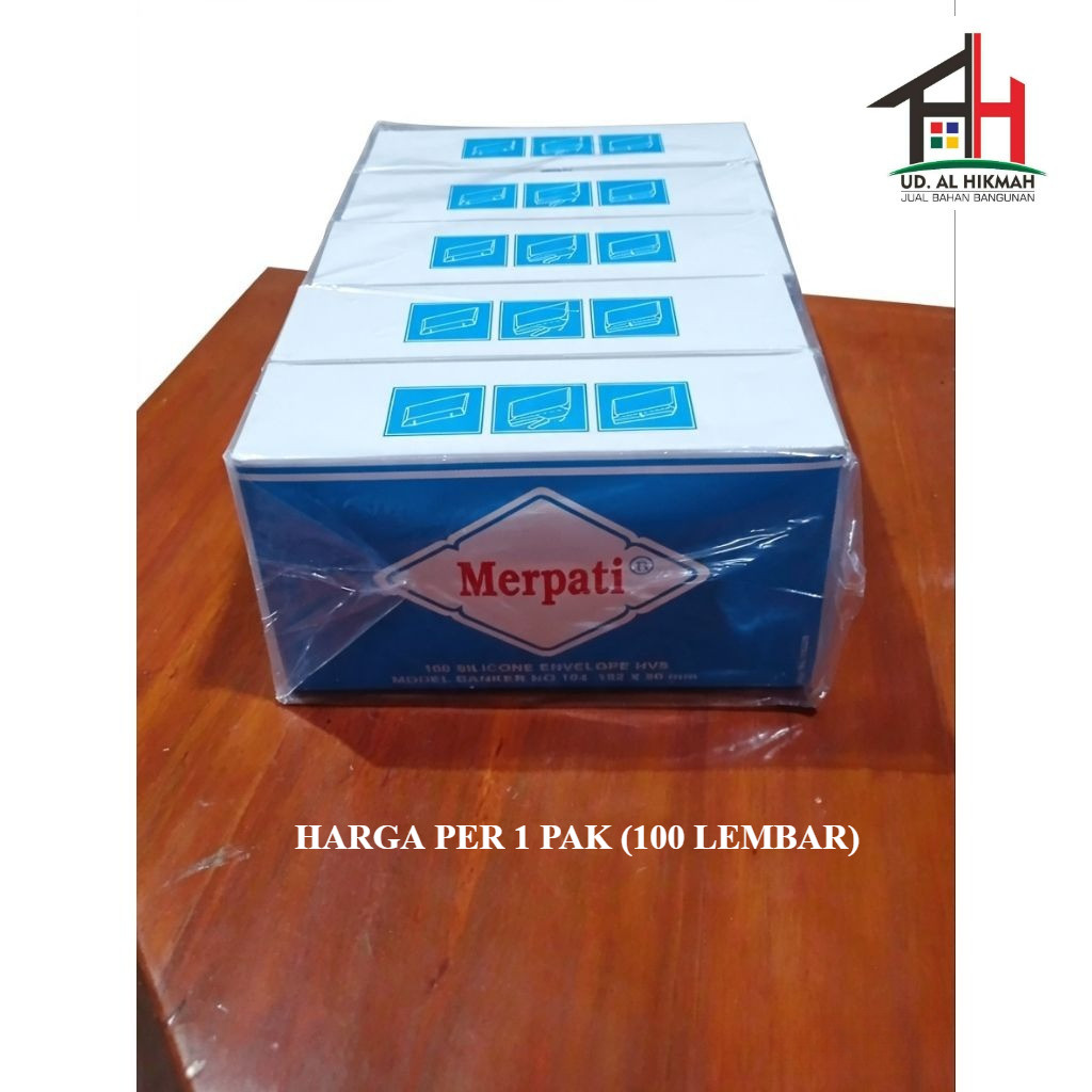 Amplop Putih Polos No 104 152x90mm Merpati Kiky Isi 100Lembar Amplop No 104 Ukuran 152 x 90MM PAK 100 PCS