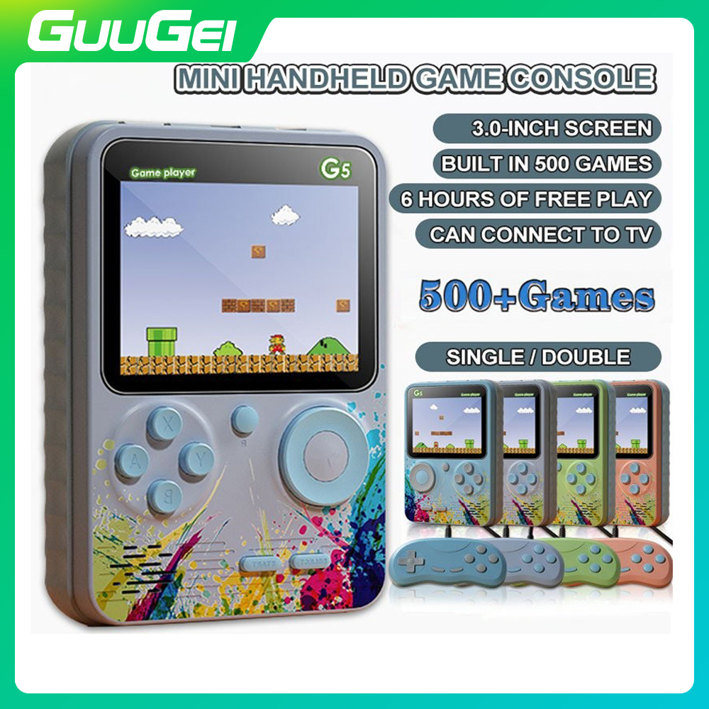 GUUGEI Mini Screen Retro Video Gaming Console 500 Games Handheld Game Player - ยี่ห้อ GUUGEI ราคา 282 บาท*ส่งฟรี