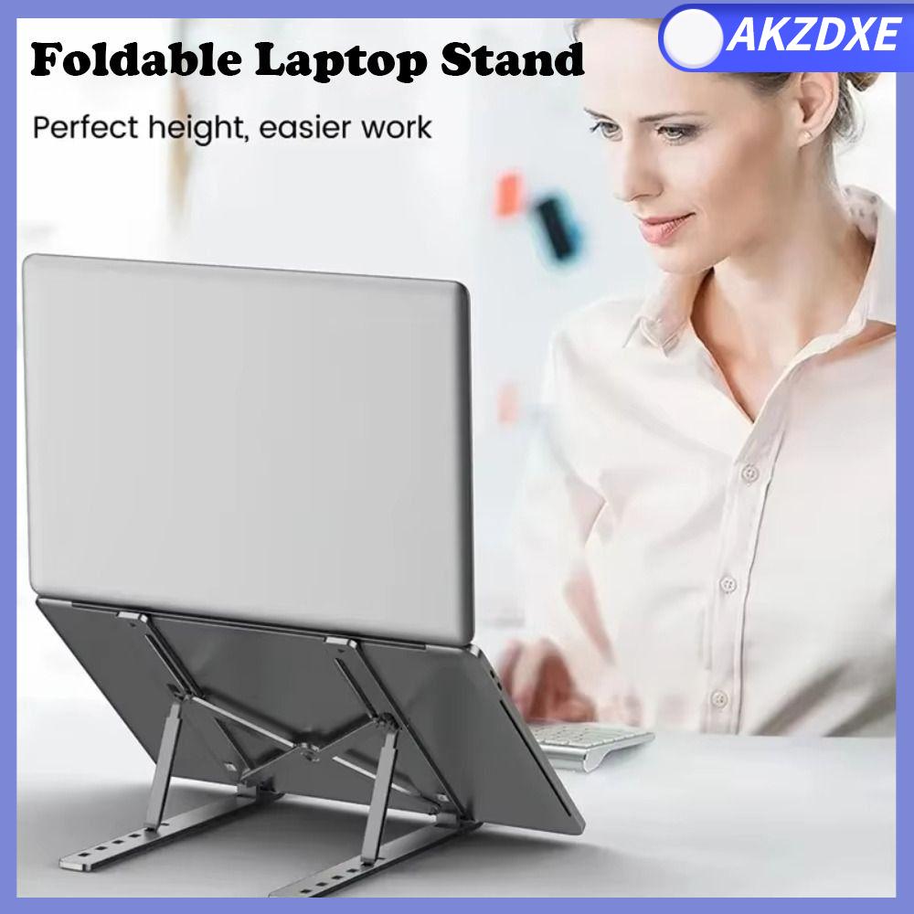 AKZDXE Có thể điều chỉnh Giá đỡ laptop Có thể gập lại Không trượt Giá đỡ sổ tay Phổ quát Đế làm mát laptop dành cho Laptop/Tablet/điện thoại