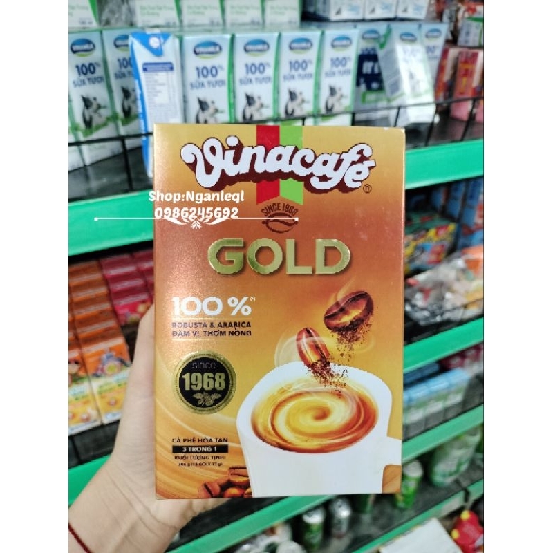 Cafe Vinacafe Gold Original Hộp 360g 18 gói