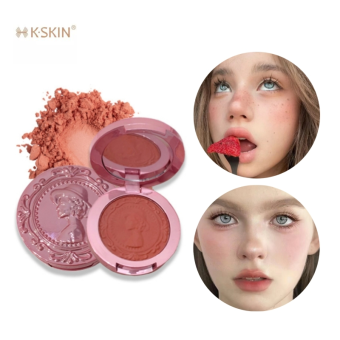K·SKIN Phấn má hồng đơn sắc Gege Bear Tự nhiên Phấn mịn Lên màu tốt 5g