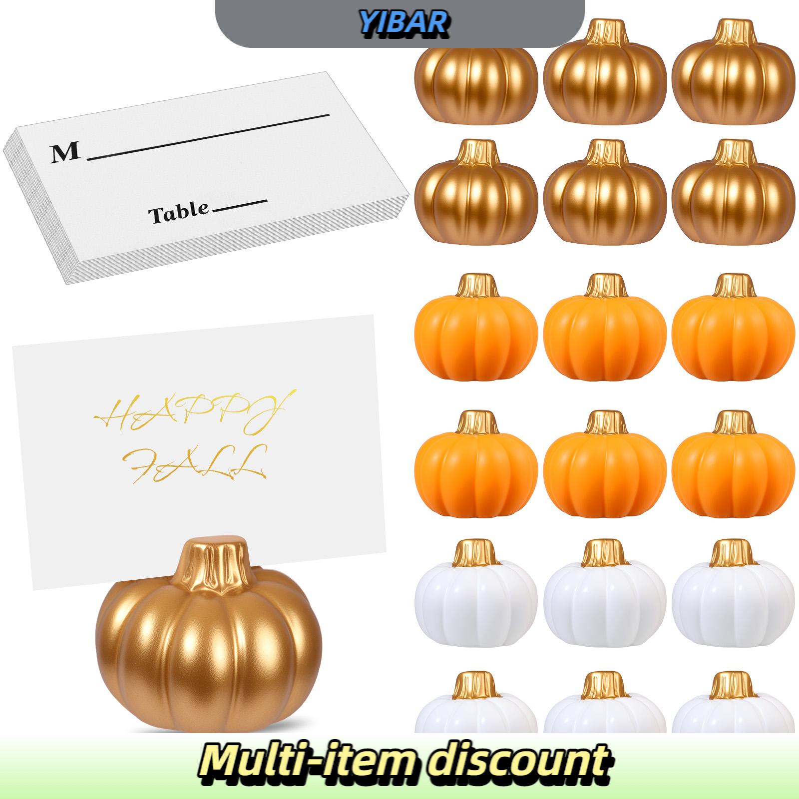 YIBAR โต๊ะฟักทอง18ชุดพร้อมชื่อฟักทองขนาดเล็ก ราคา 441 บาท*ส่งฟรี