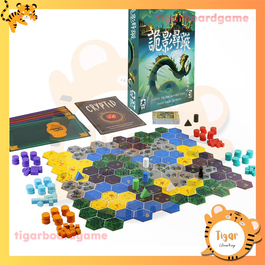 Bộ boardgame Cryptid - Giải đố săn lùng quái vật