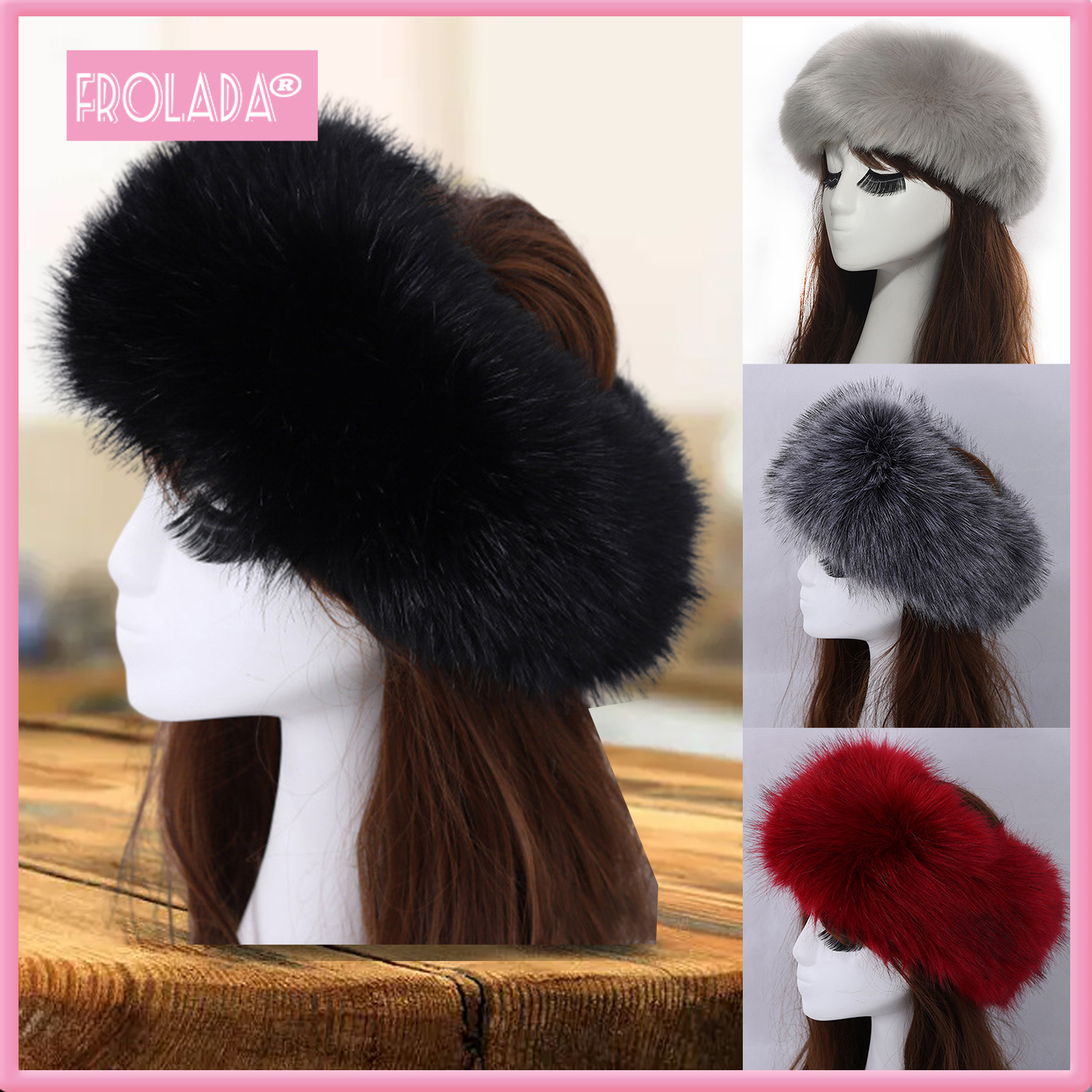 Women Hat Faux Fur Empty Top Elasticity Solid Color Thickened Headband Autumn Winter Fluffy Windproof Hat Riding Supplies ราคา 255 บาท*ส่งฟรี
