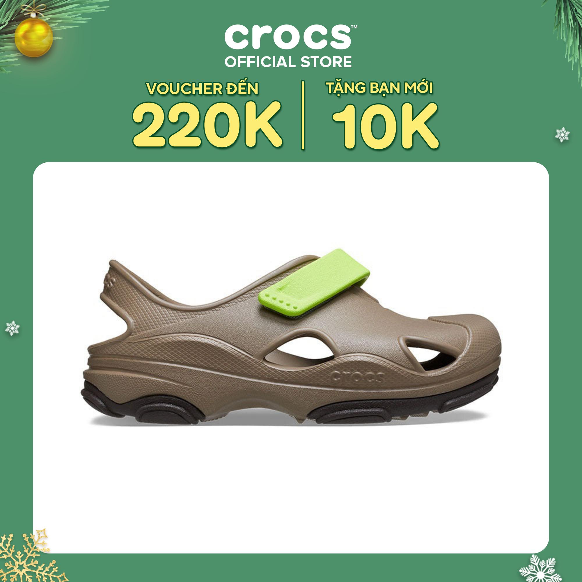 Xăng Đan Trẻ Em Crocs Toddler All-Terrain Fisherman - Brown
