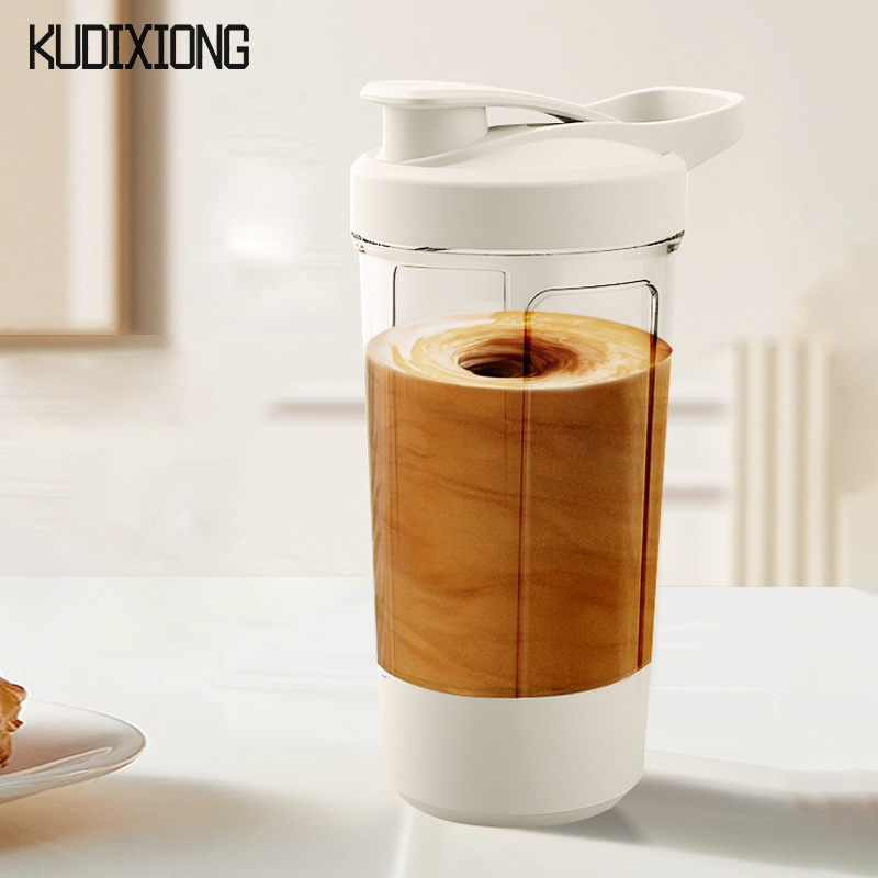 KUDIXIONG Mixing cup electric water cup household mixing cup mixing coffee milk powder water cup fitness protein powder mixing cup ราคา 207 บาท*ส่งฟรี