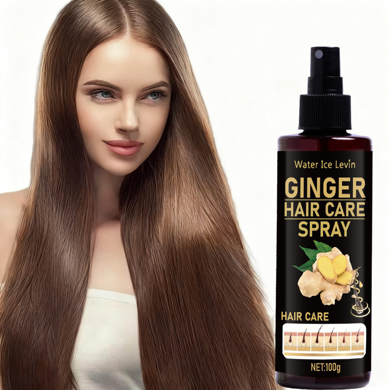 Gừng chăm sóc tóc phun, chống rụng tóc, thúc đẩy dày hơn, đầy đủ hơn và nhanh hơn phát triển tóc, tăng cường nang, giảm rụng tóc, 100ml