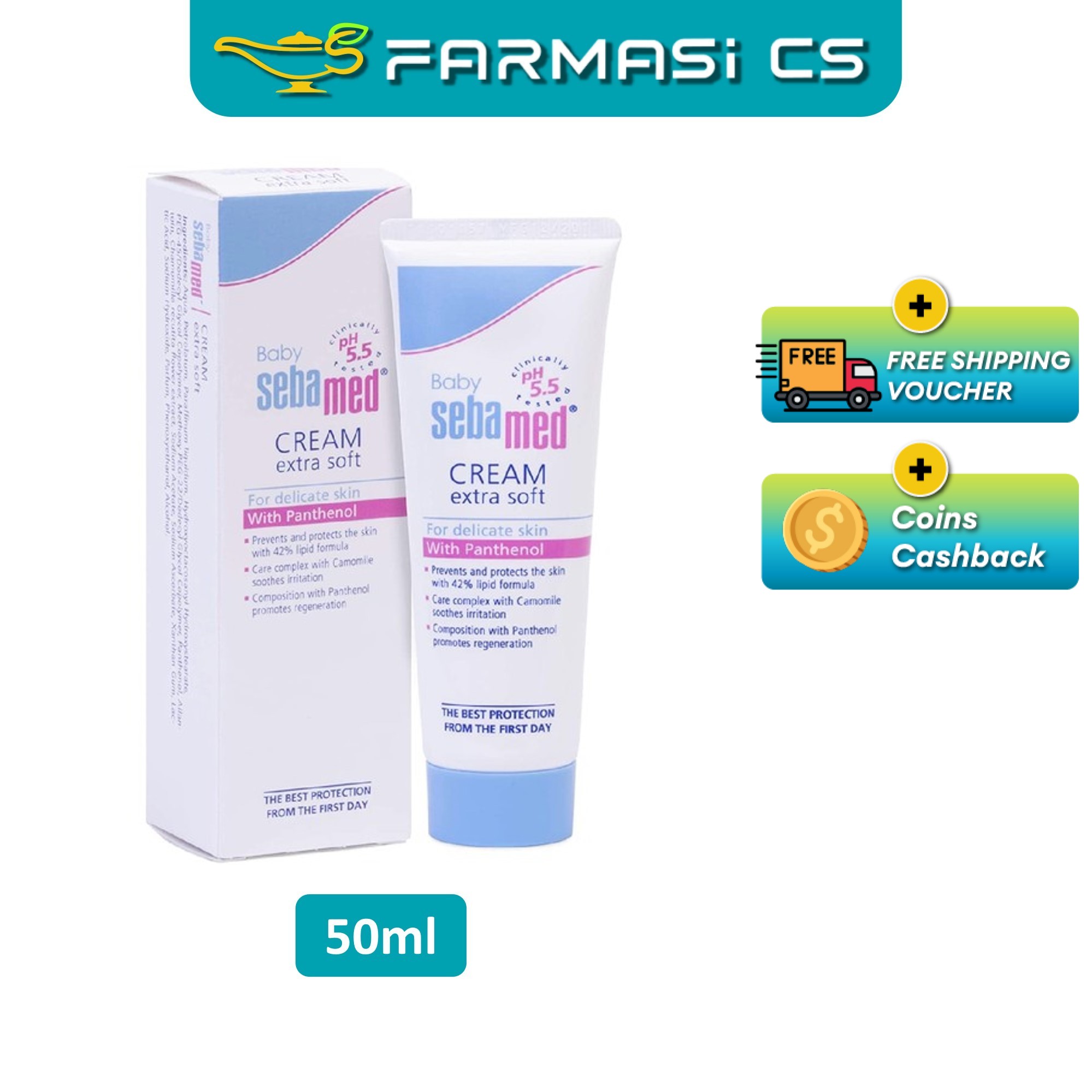 Sebamed Baby Cream Extra Soft 50ml EXP:06/2028 [ babies krim Farmasi CS ]