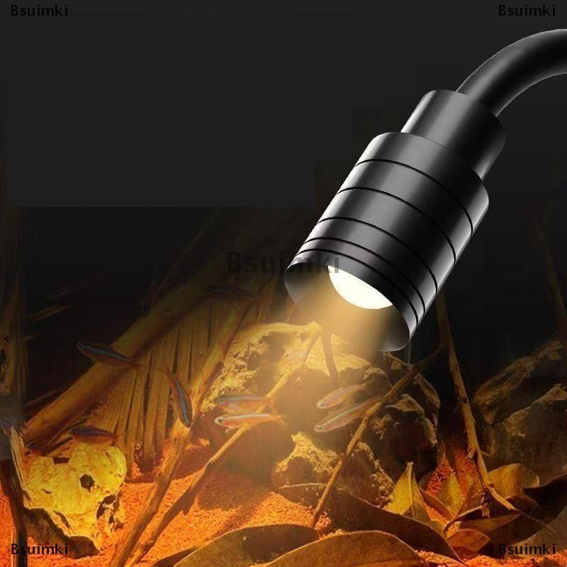 [COD] Bsuimki Usb Aquarium ánh sáng chiếu sáng nhà máy phát triển ánh sáng siêu mỏng LED 3 Wát nhà máy thủy sản chiếu sáng không thấm nước Clip-on đèn cho bể cá