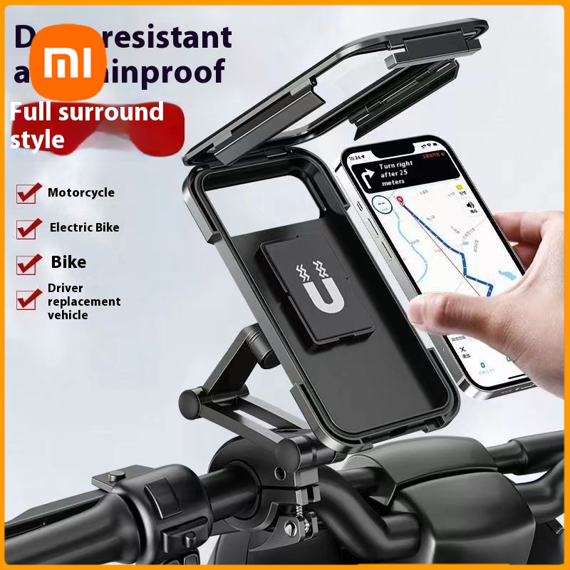Universal Motorcycle Phone Holder with 360° Rotation for Navigation and Delivery ราคา 28 บาท*ส่งฟรี