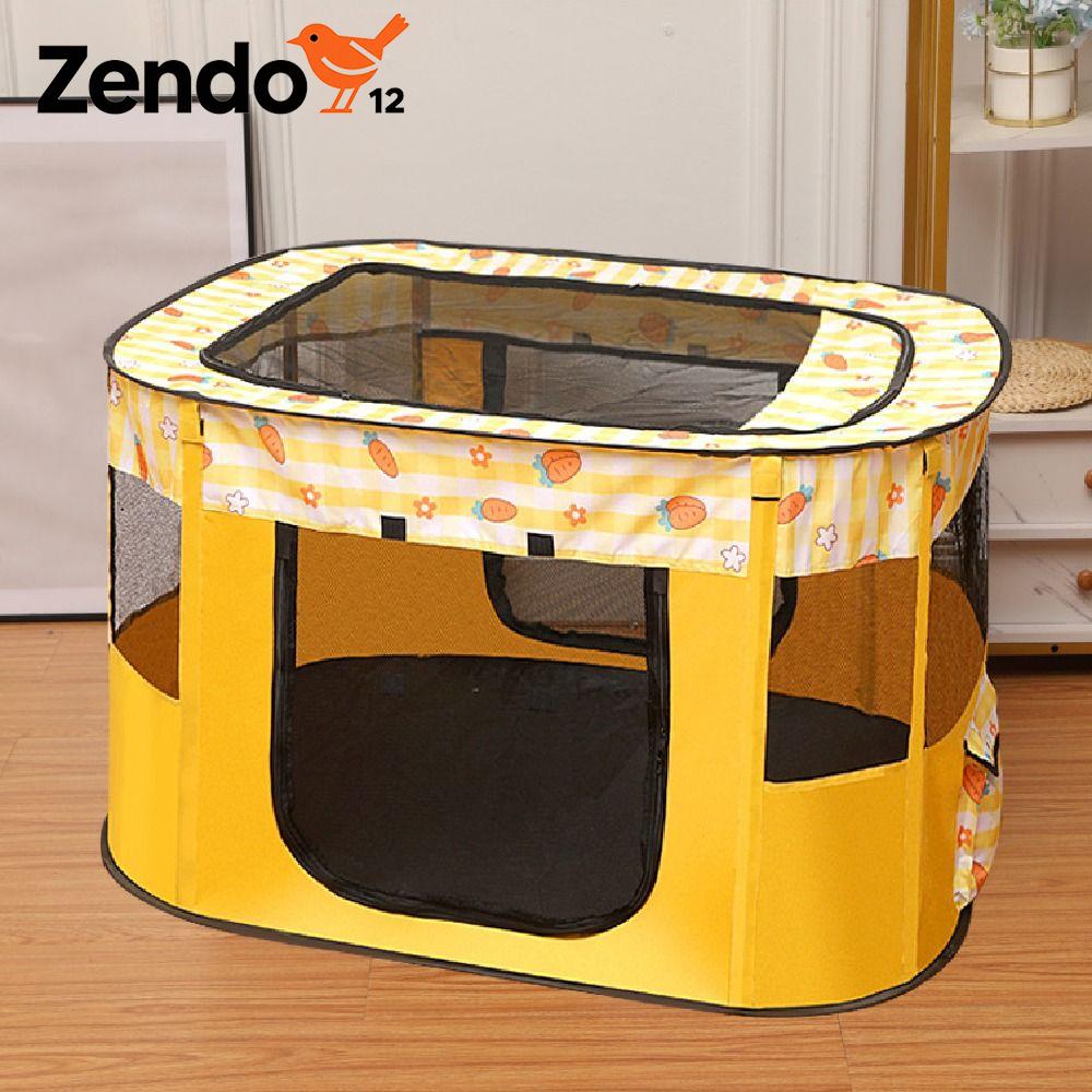 ZENDO12 Di động Chuồng thú cưng Có thể gập lại Thoáng khí Phòng giao hàng cho mèo Có thể nhìn thấy Vải Oxford 300D Lồng thú cưng gấp gọn Du lịch