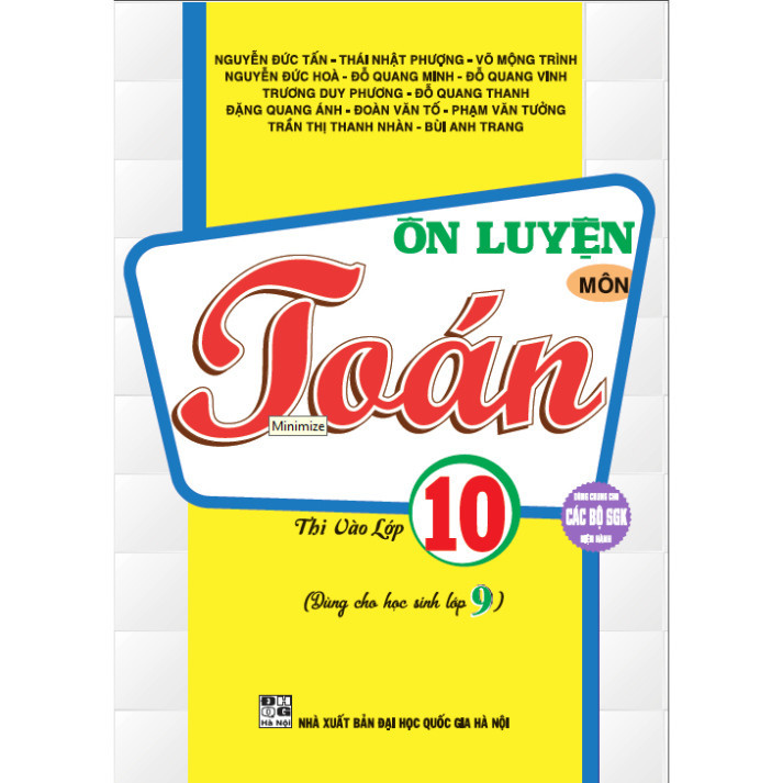 SÁCH - ôn luyện môn toán thi vào lớp 10 (dùng chung cho các bộ sgk hiện hành) HA