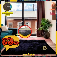 Karpet Bulu Rasfur empuk 120x100x2.5cm polyfoam non anti slip  karpet aesthetickarpet mewah