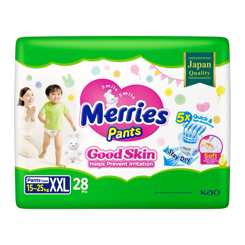 Bỉm/tã quần merries Good Skin size M-size XXL(chọn size)