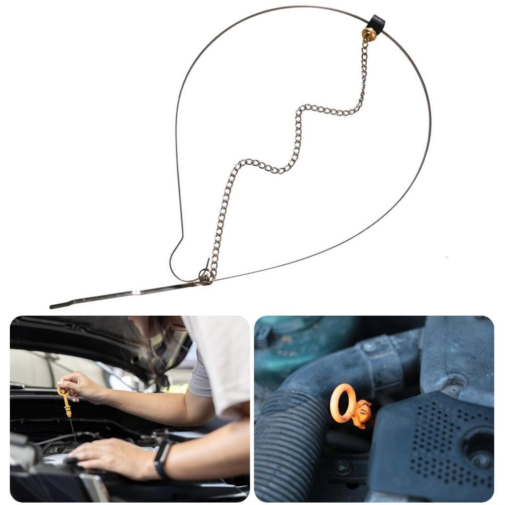 Nâng cấp thép que thăm dầu dễ dàng đọc chống ăn mòn dầu động cơ thước đo đơn giản để hoạt động cho xe