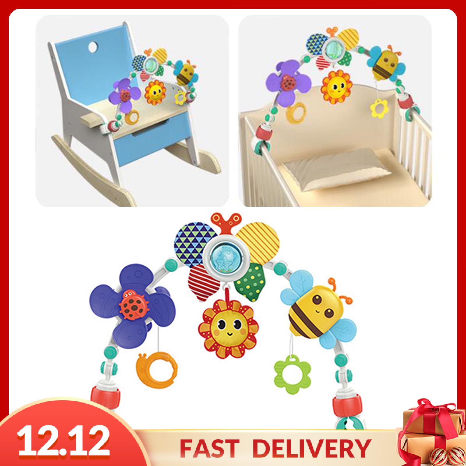 Gispark Baby Stroller Arch Toy Accessories Baby Crib Mobile Musical Animal Toys for Gifts