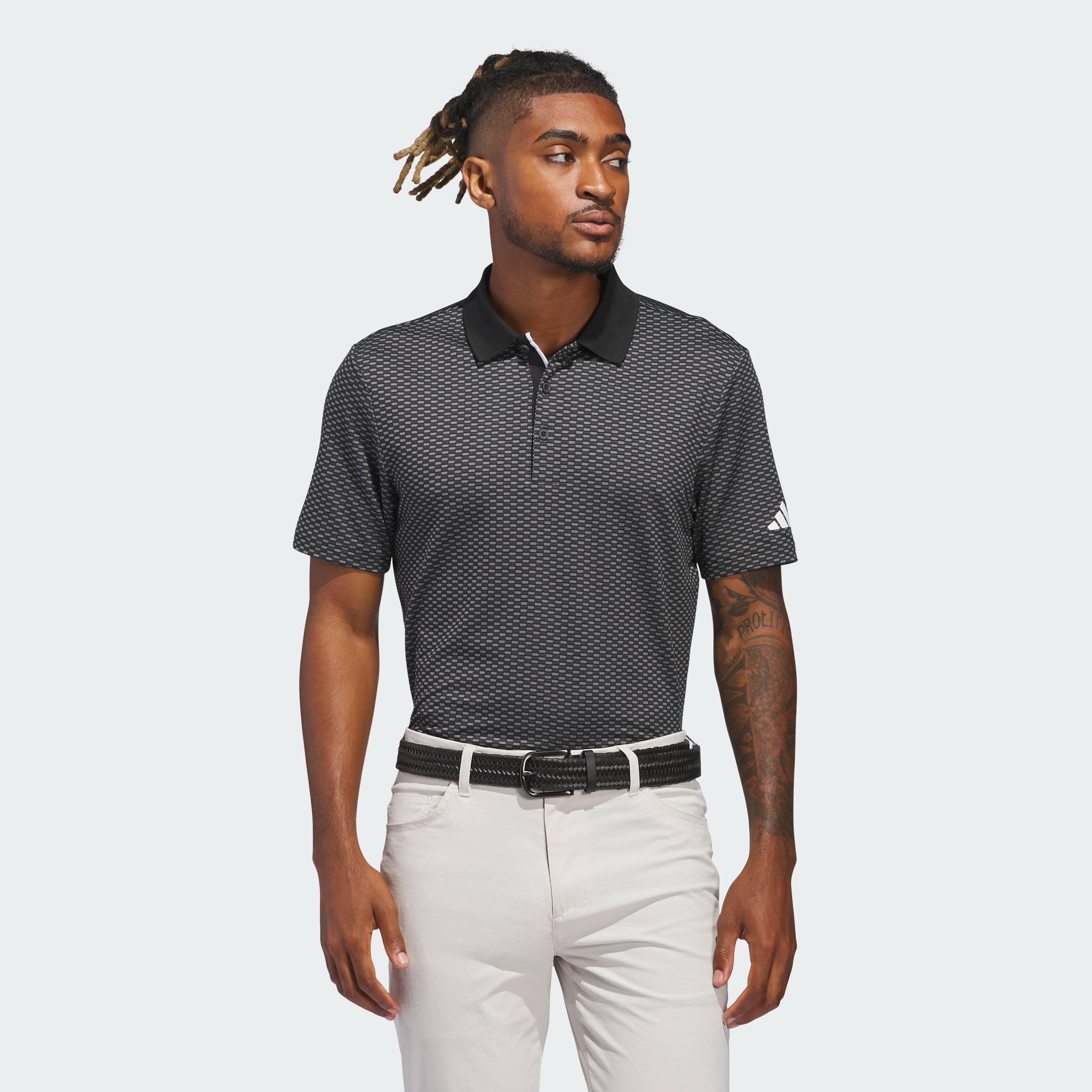 [24.4-MUA 3 GIẢM 30%+VOUCHER 10%] adidas Đánh gôn Áo Polo Vân Nổi Beyond The Course Nam Đen IM7869