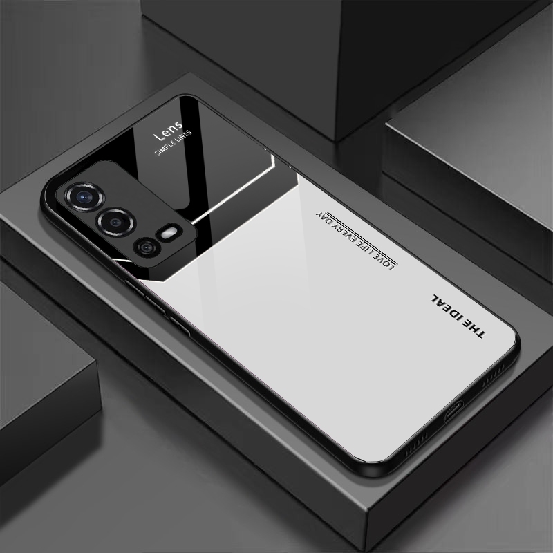 Ốp Lưng OPPO A54 A55 Mặt lưng kính chống sốc thiết kế riêng