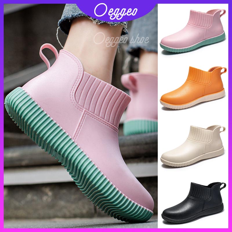 Giày Đầu Bếp Ống Ngắn Chống Thấm Nước Chống Trượt Cho Nữ