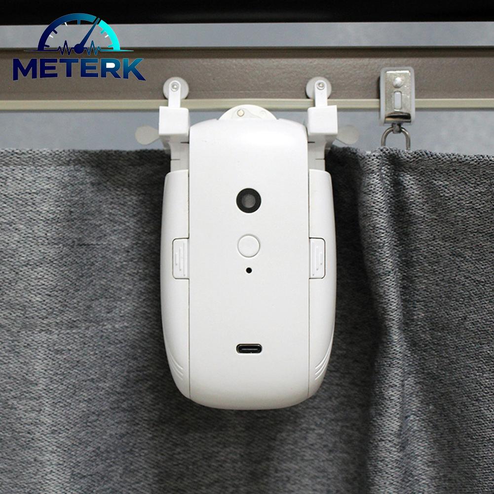 Meterk Automatic Curtain Opener Practical 4000mAh Battery Smart Curtain Controller Simple Installation WiFi for Office ราคา 2,631 บาท*ส่งฟรี