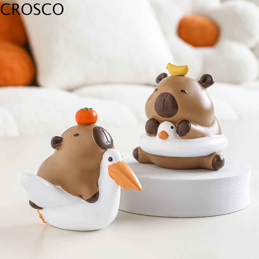 CROSCO Capibara động vật Đồ chơi mô hình capybara Nhân vật Mô phỏng Mô hình động vật capybara Đồ chơ