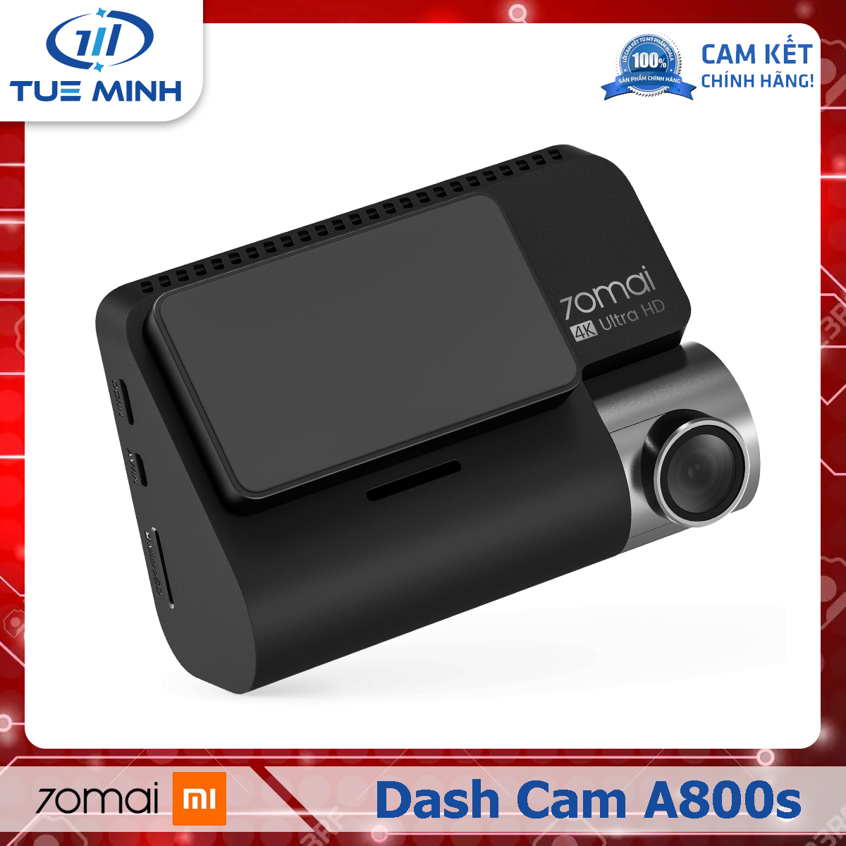 Camera hành trình 70mai Dash Cam A800s 4K - Phiên bản Quốc tế