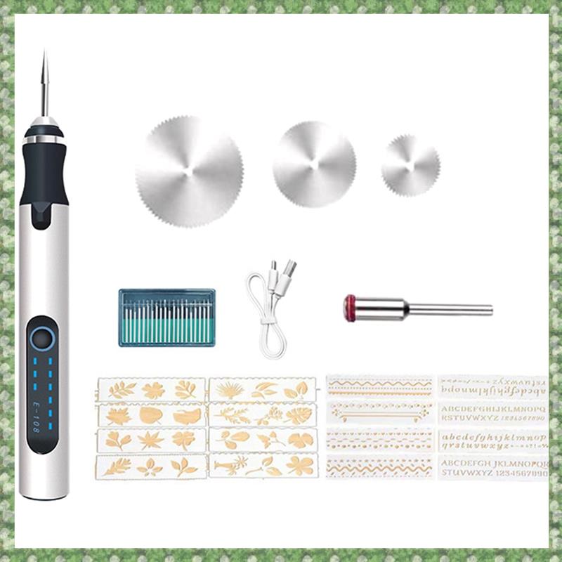 (BGSJ) Engraving Machines Mini Electric Engraver Pen Cordless Tools Engraved Jewelry Glass Stone Metal Plastic Wood Resin