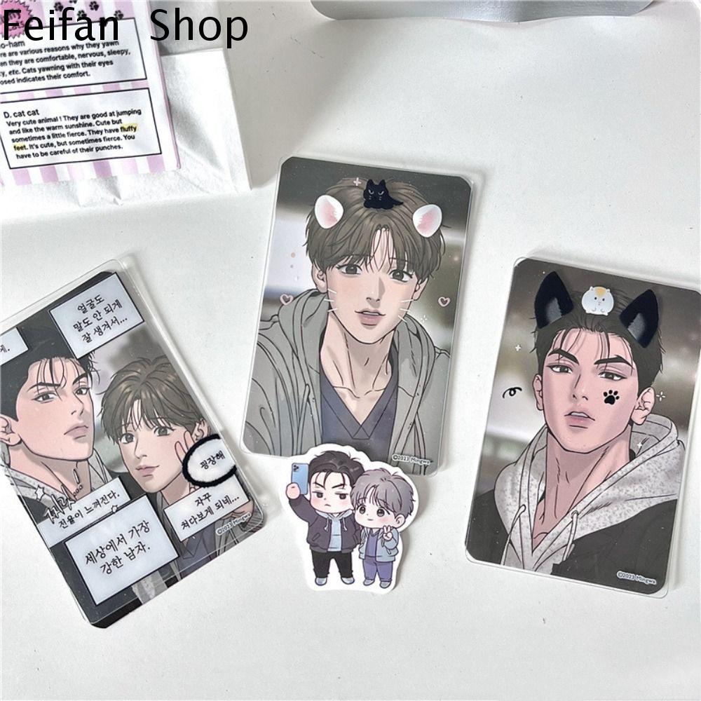 FEIFAN Anime Jinx Thẻ Anime manwha Jinx BL manwha Hàn Quốc PVC Thẻ Anime Kim Dan Bộ sưu tập thẻ Nhãn dán Thẻ Anime Joo jaekyung Bộ sưu tập