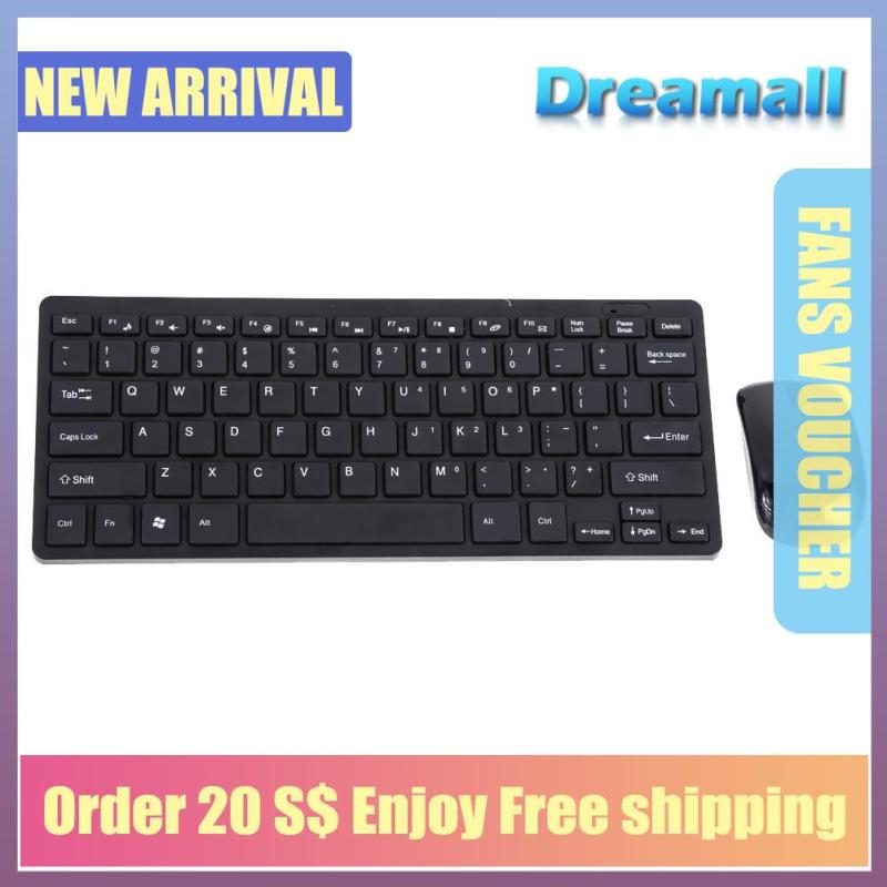 {Hot Sale Festival}Dreamall Mini Thin 2.4G Wireless Keyboard and Optical Mouse Combo Kit for Desktop PC Singapore