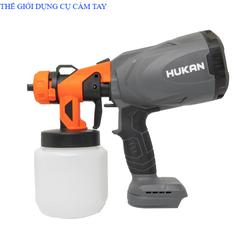 Thân Máy phun sơn pin cầm tay Hukan G2-PSP800 Dung tích bình đựng 800ML chân pin phổ thông THẾ GIỚI DỤNG CỤ CẦM TAY GIÁ SĨ