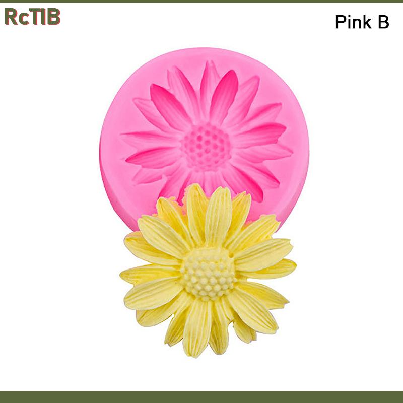 RcTlB Daisy thơm nến Daisy Silicone nến khuôn hương liệu xà phòng khuôn cho nến làm Kit DIY Hoa Handmade nến khuôn
