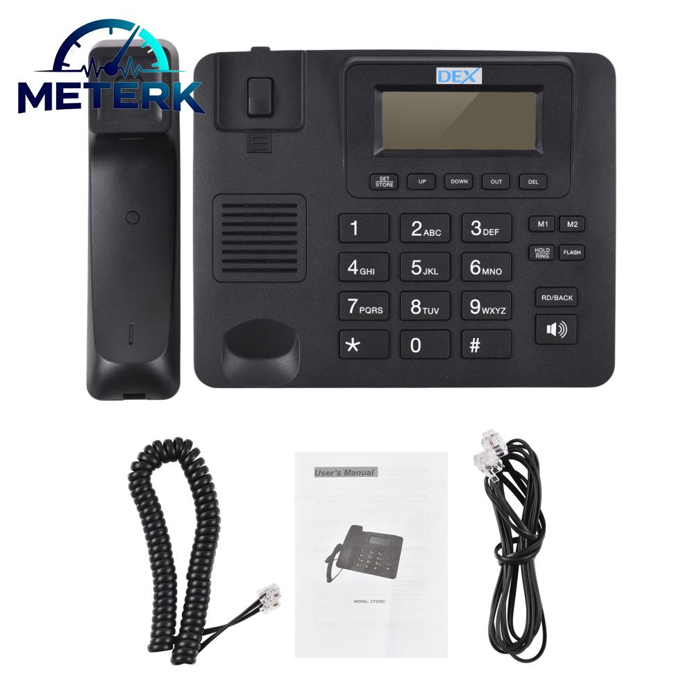 Meterk โทรศัพท์แบบมีสายโต๊ะโทรศัพท์พื้นฐานสนับสนุนปุ่มหน่วยความจำสัมผัสเดียว/แฟลช/หมายเลขสุดท้ายโทรด่วน 8-แหวนเมโลดี้เสียงคุณภาพสูงวันที่แบบเรียลไทม์สำหรับผู้สูงอายุผู้สูงอายุสำนักงานที่บ้านธุรกิจ Hote ราคา 711 บาท*ส่งฟรี