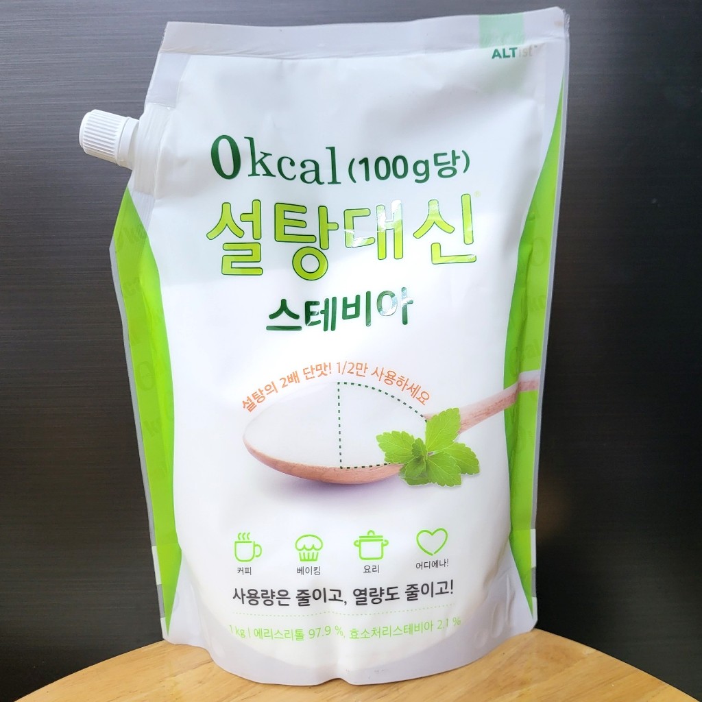  ALTIST – TÚI LỚN 1 Kg – ĐƯỜNG ĂN KIÊNG 0 CALO  đường cỏ ngọt    HÀN QUỐC   Zero Calorie Stevia Sweetener 