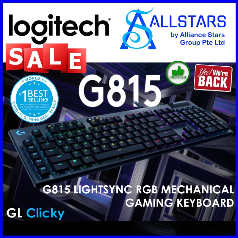 (ALLSTARS : We are Back / Gaming PROMO) Logitech G815 Mechanical Keyboard (CLICKY) (920-009224) (Warranty 2years with Local Distributor BanLeong) Singapore