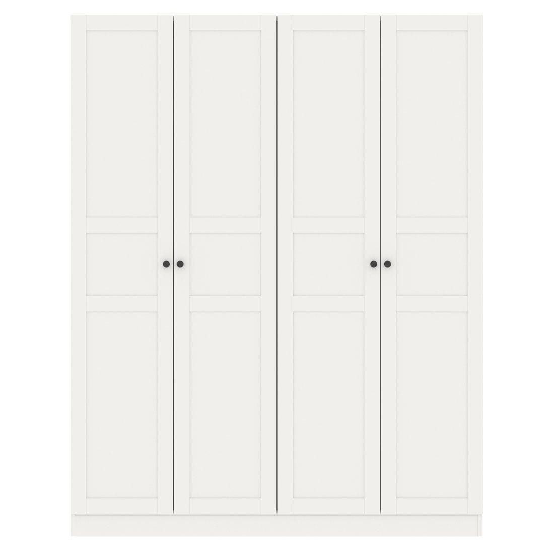 SB Design Square KONCEPT FURNITURE ตู้เสื้อผ้าบานเปิด รุ่น Moneta สีขาว (160x57x200 ซม.) ราคา 14,400 บาท*ส่งฟรี