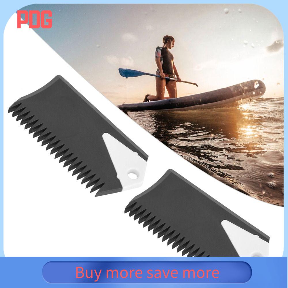 PDG 2pcs Tay cầm chống trượt Lược sáp lướt sóng Công cụ bảo trì Chất liệu PVC Lược sáp ván lướt sóng Dụng cụ vệ sinh Với phím Fin Dung dịch tẩy sáp lướt sóng Ván lướt sóng