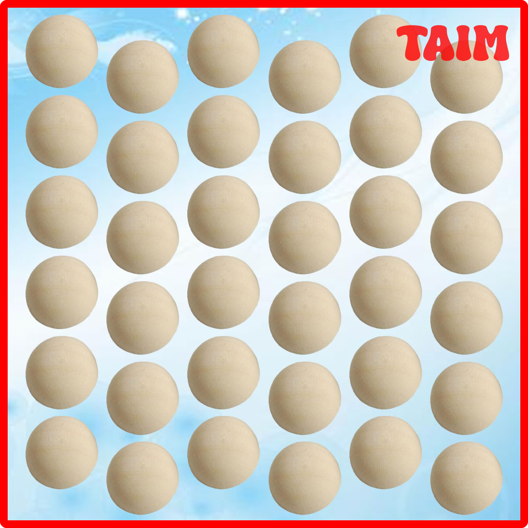 [Taim] nửa hout kralen houten ballen ambachtelijke bal ambachten onafgewerkt tự làm macrame RONDE bol natuurlijke kraal voor halve bol nhỏ platte Blanco ✬✫✩