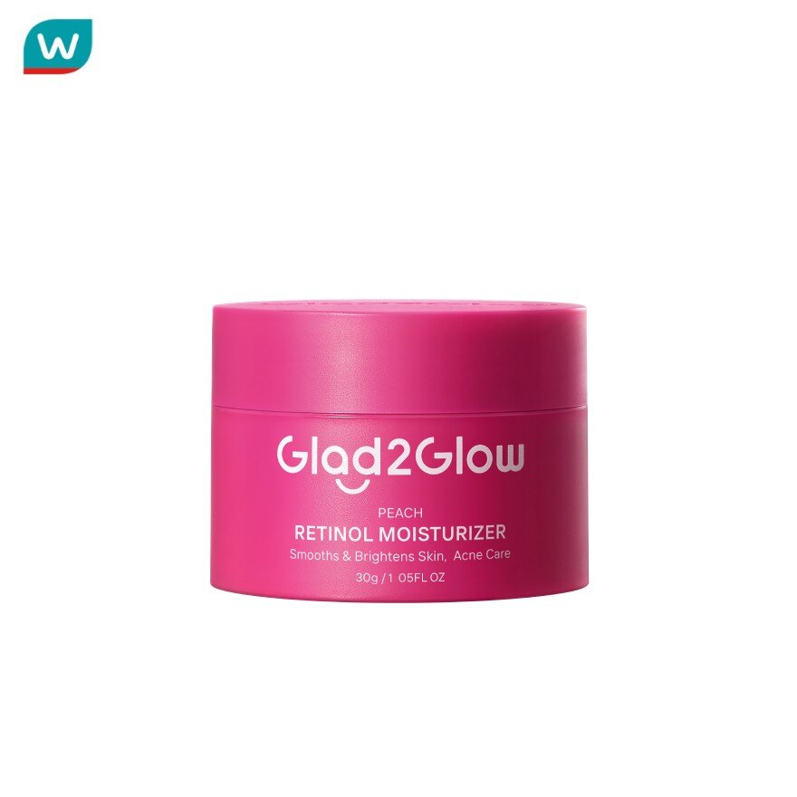 Glad2Glow Moisturizer Peach Retinol 30 G. ราคา 219 บาท*ส่งฟรี