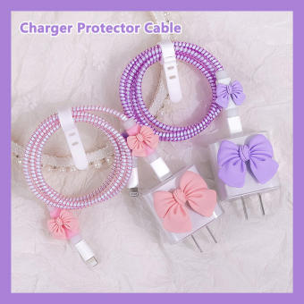 Bộ sạc nhanh 20W 1 chiếc phụ kiện cáp sạc bảo vệ cáp dữ liệu dễ thương cho iPhone 18/20W Ốp Cáp dữ liệu USB cáp dữ liệu mới