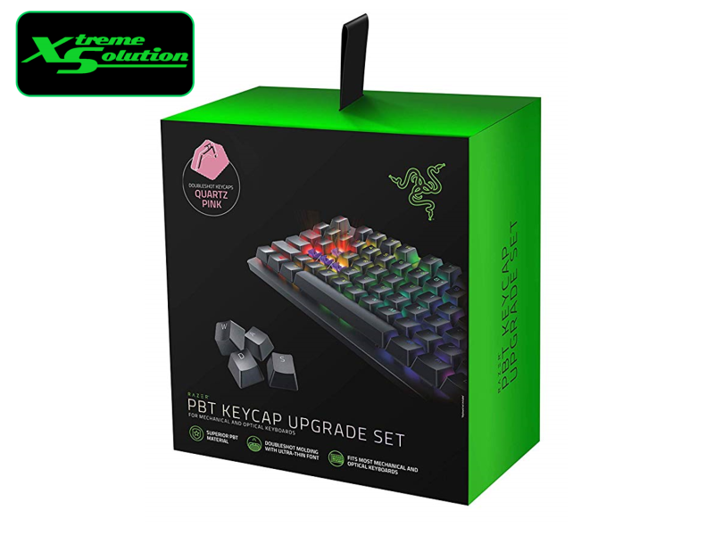 Razer PBT Keycap Upgrade Set 120pcs (Black/Mercury/Quartz/Green) Singapore