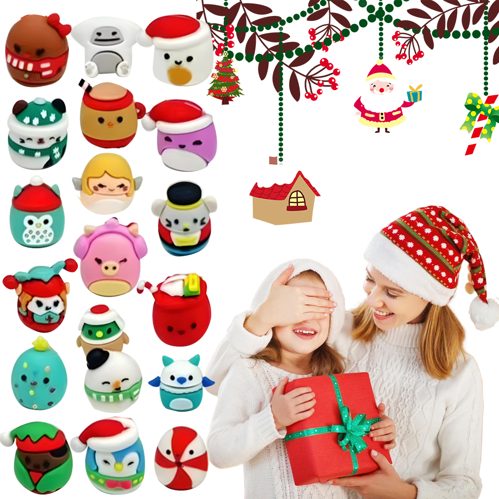 Holiday Advent Calendar 2024 Mini Stocking Stuffers Christmas Party Favor Gift for Children and Adults Seasonal Decor