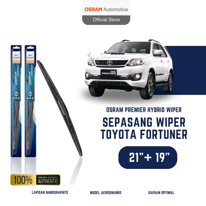 Osram Sepasang Wiper Hybrid Premier Mobil Toyota Fortuner Size 21 dan 19 Inci Harga 211,300 Ringgit*Penghantaran Percuma