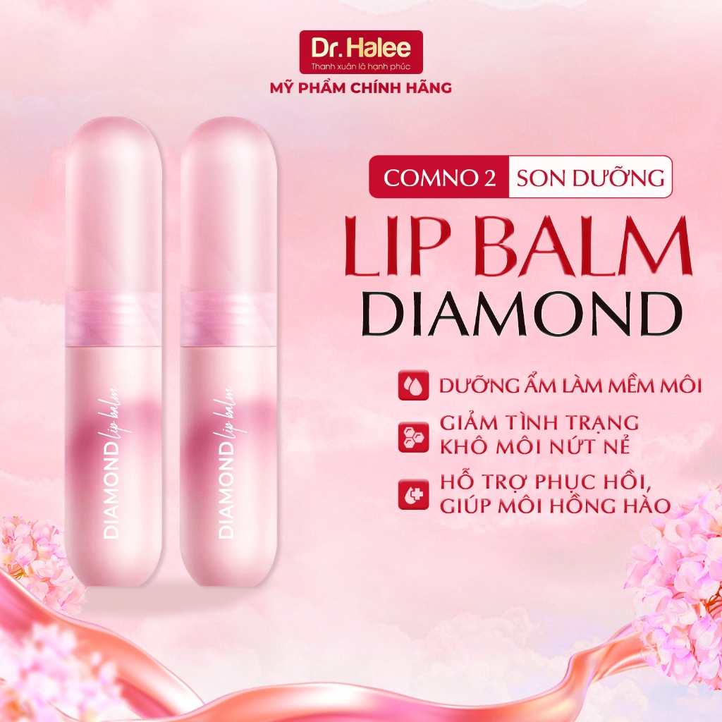Combo 2 Son dưỡng hồng môi Dr.Halee