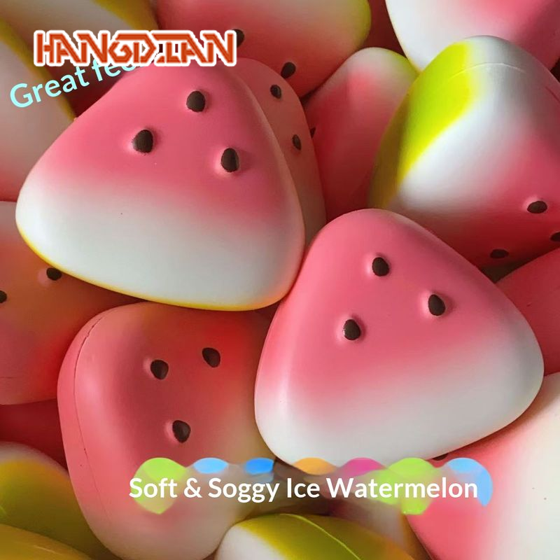 Hangdian Squishy Toys, Anti-Stress Toys Soft Slow Bouncy Watermelon Toy, Stress Relief, Used to Stop Drug Use in Summer. ราคา 20 บาท*ส่งฟรี