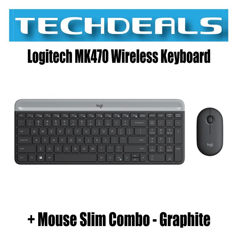 Logitech MK470 Wireless Keyboard + Mouse Slim Combo | Graphite | White Singapore