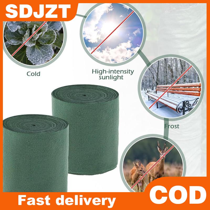 SDJZT ผ้าหุ้มต้นไม้สำหรับป้องกันความหนาวเย็นในฤดูหนาว – แผ่นป้องกันเปลือกลำต้นแบบระบายอากาศช่วยปกป้องต้นไม้จากกวางและสัตว์อื่นๆสำหรับพุ่มไม้และต้นไม้เล็ก ราคา 56 บาท*ส่งฟรี