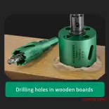 DONGLIONG 1 cái 50 mét lưỡng kim gỗ khoan bit HSS 2 chế biến gỗ công cụ cho thạch cao lưỡng kim